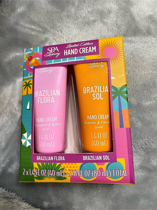 Spa Luxury Other - Spa Luxury Brazilian Flora & Brazilian Sol Hand Cream Set Pink & Orange NWT